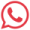 icone whatsapp vermelho